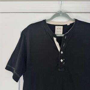Billy Reid short sleeve henley tee